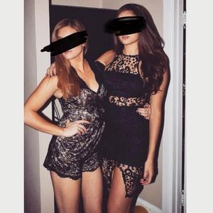 LF Black Lace Dress
